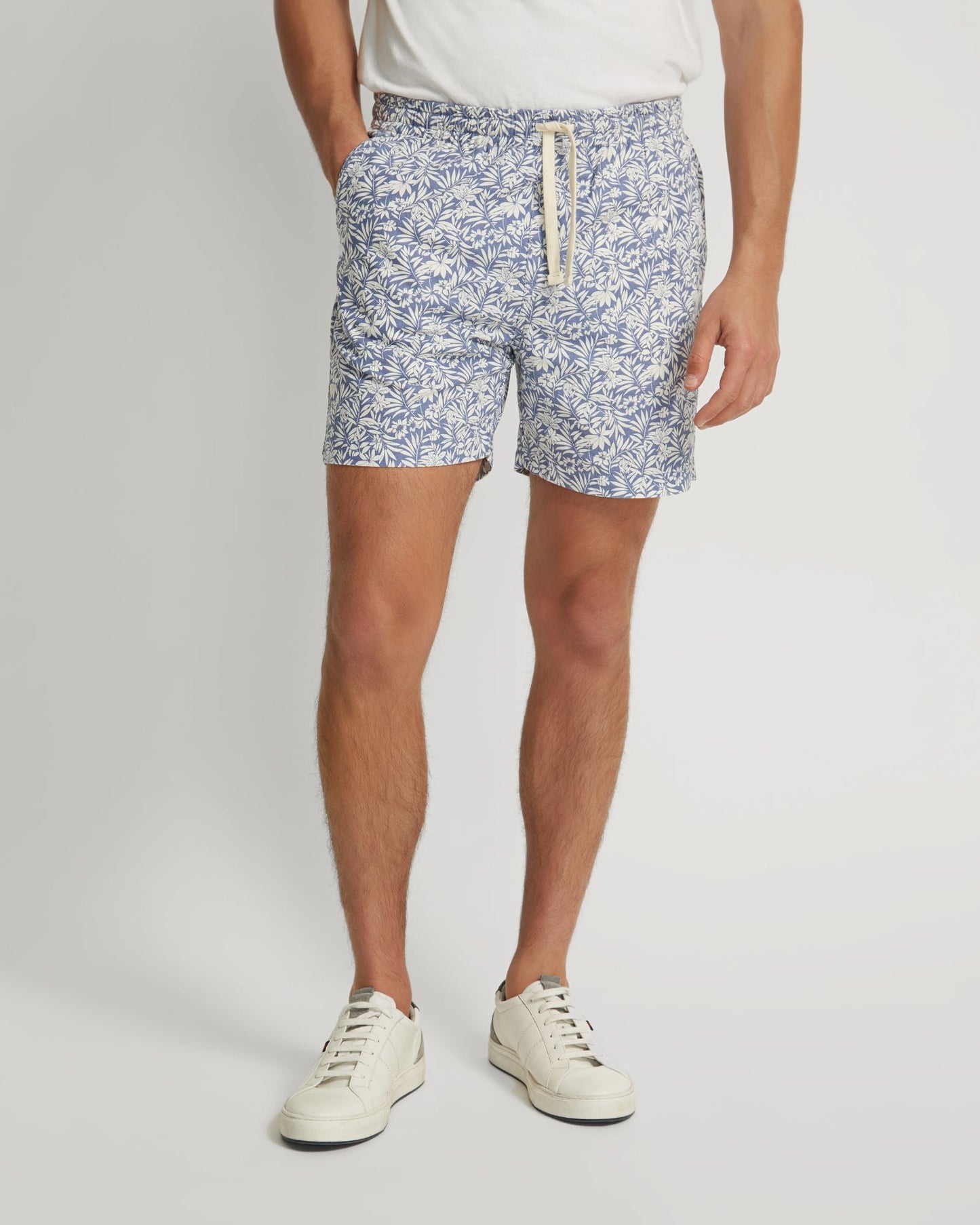 Toby Linen Cotton Printed Shorts