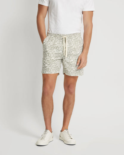 Toby Linen Cotton Printed Shorts