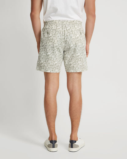 Toby Linen Cotton Printed Shorts