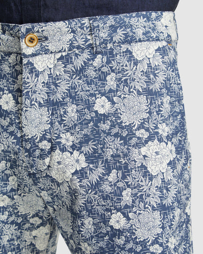 Tom Linen Cotton Printed Short