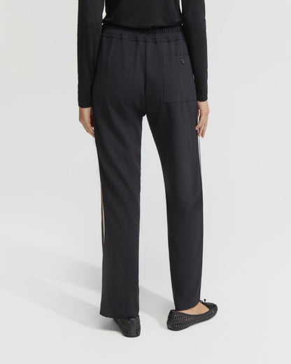 Violet Contrast Stripe Pants