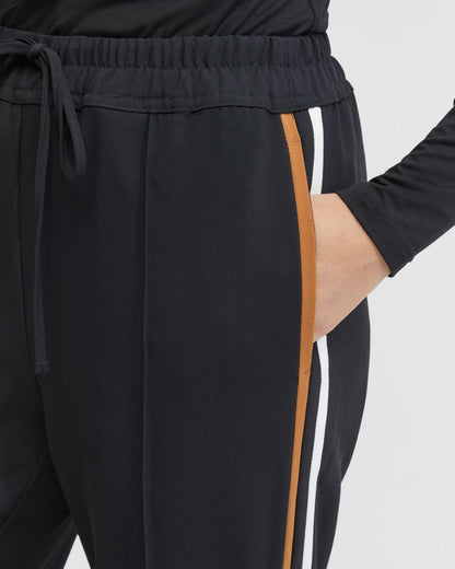 Violet Contrast Stripe Pants