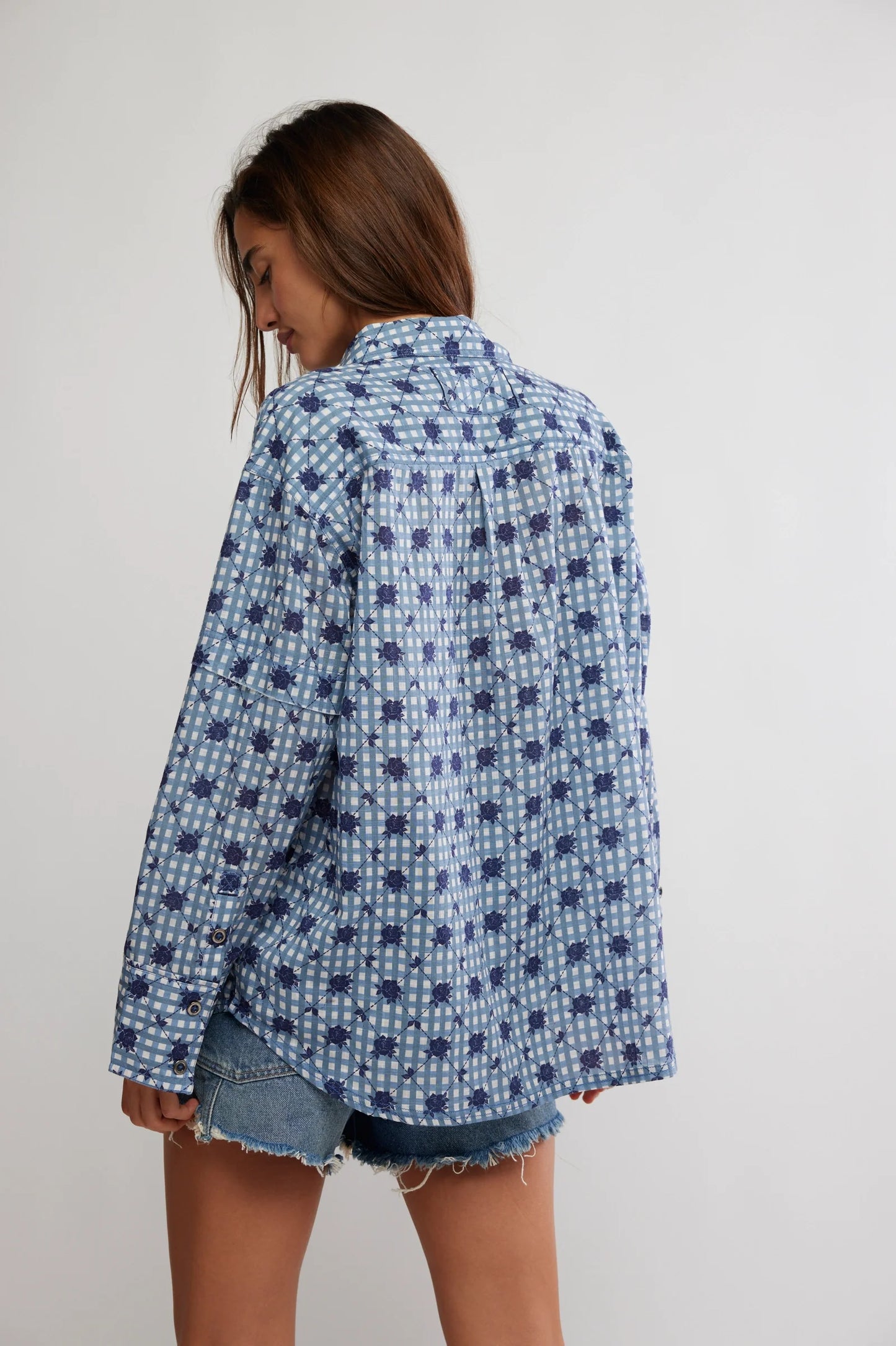 hidden flower camo top