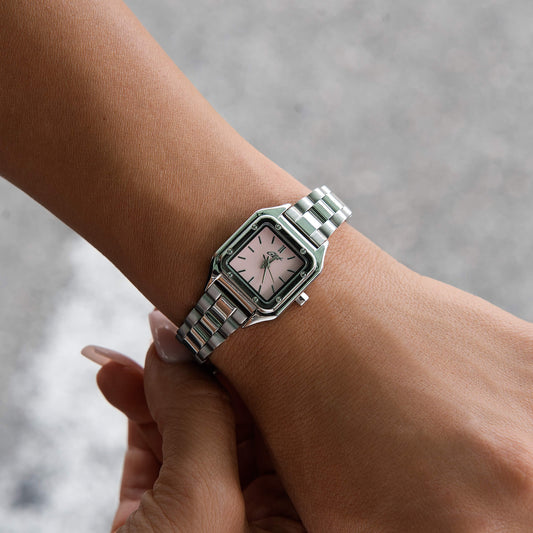 30MM Ethereal Pink Dial Watch - White Gold