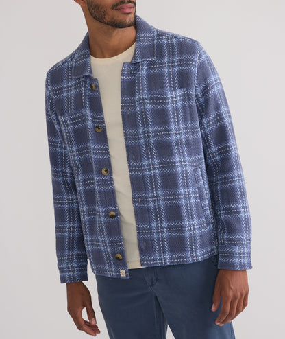 Textured Herringbone Overshirt