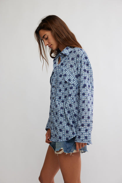hidden flower camo top