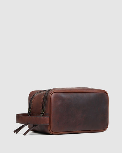 Traveller Leather Wash Bag