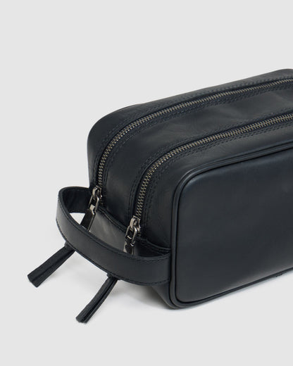 Traveller Leather Wash Bag