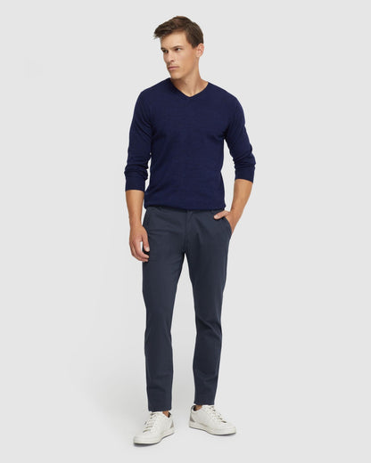 V-Neck Pure Merino Wool Knit