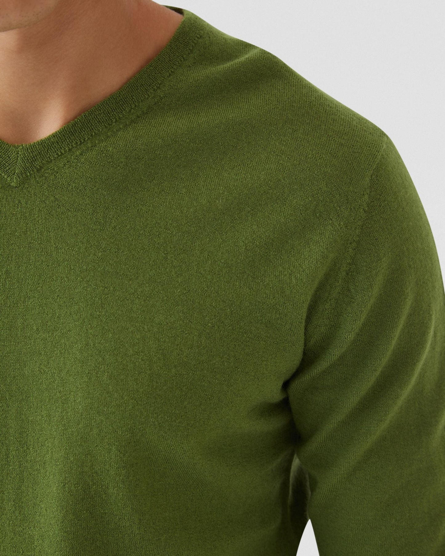 V-Neck Pure Merino Wool Knit