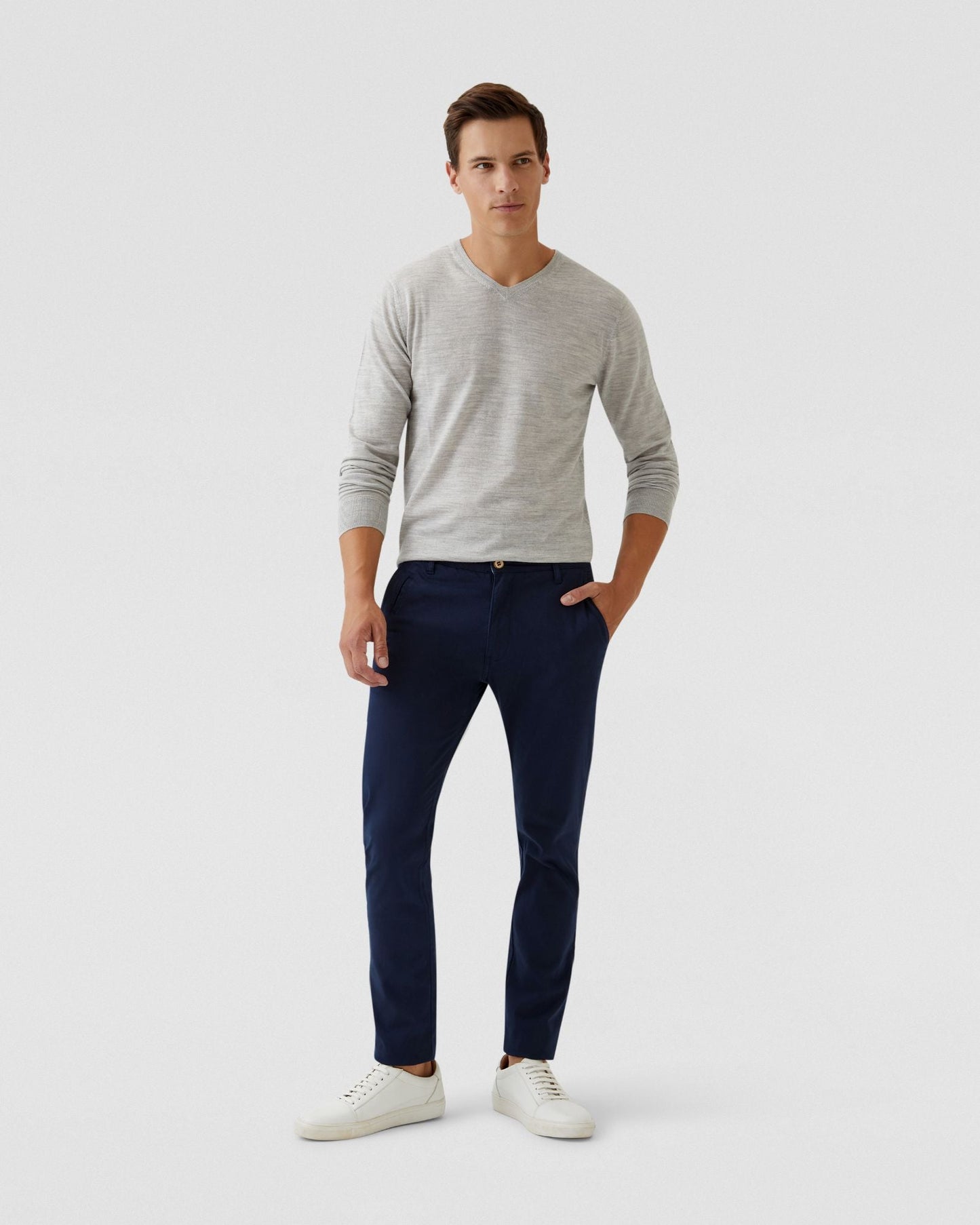 V-Neck Pure Merino Wool Knit