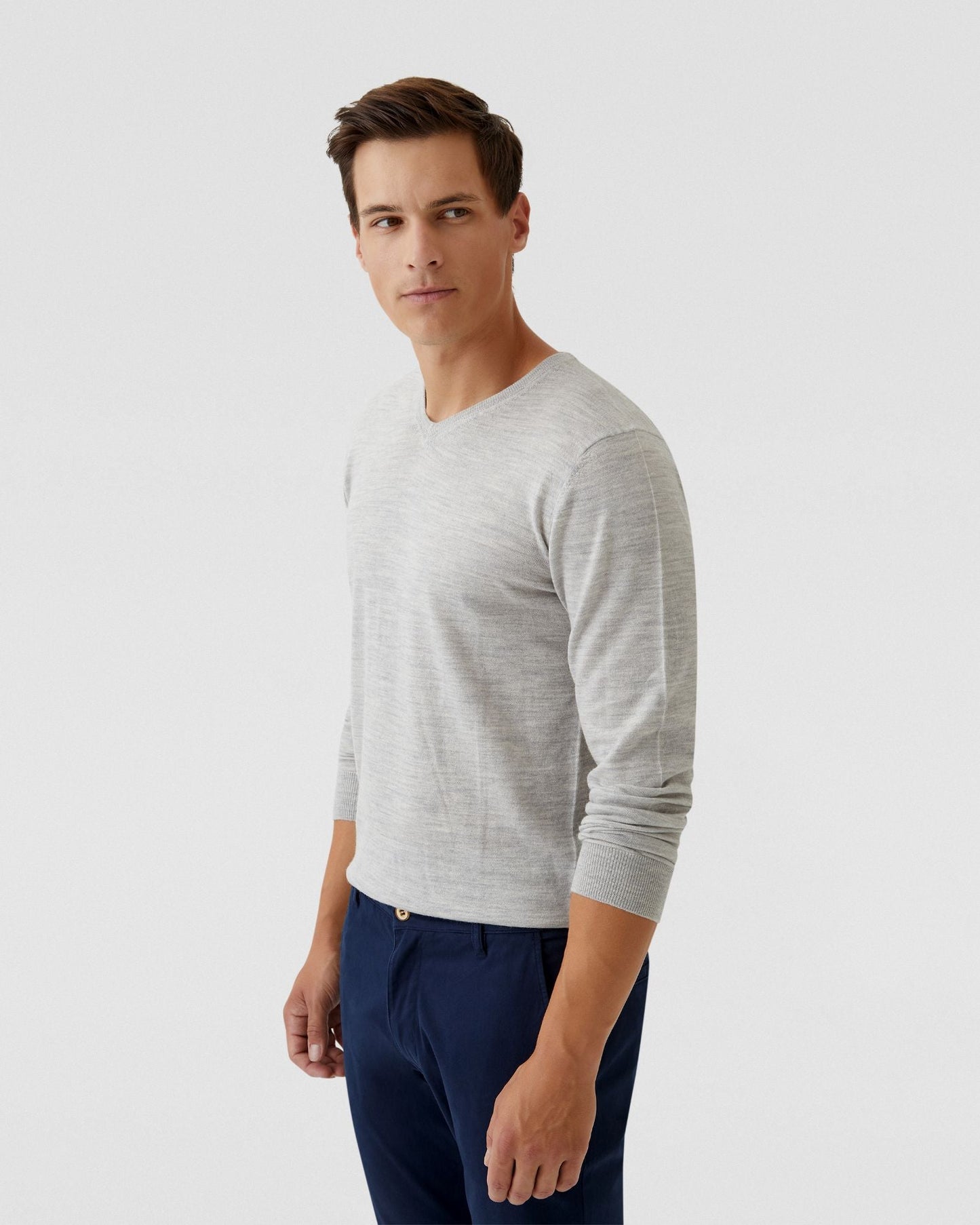 V-Neck Pure Merino Wool Knit