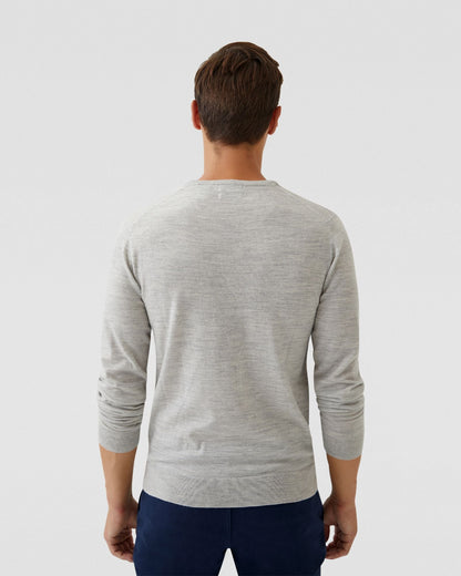 V-Neck Pure Merino Wool Knit