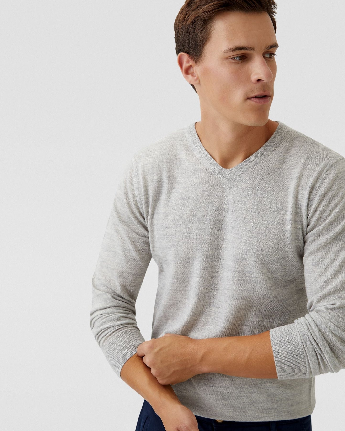 V-Neck Pure Merino Wool Knit