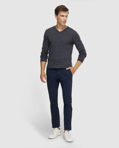 V-Neck Pure Merino Wool Knit