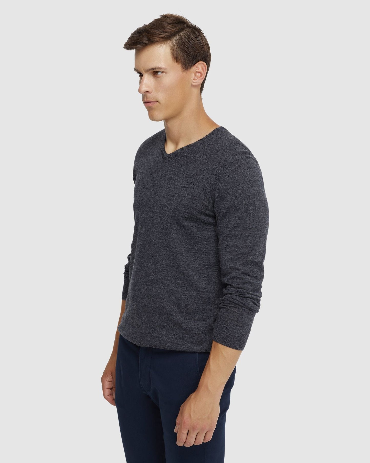 V-Neck Pure Merino Wool Knit