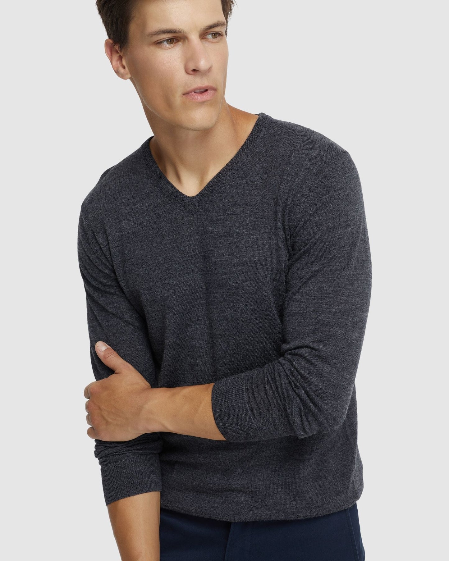 V-Neck Pure Merino Wool Knit