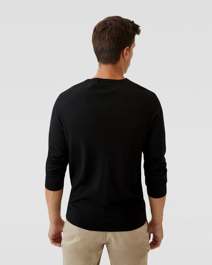 V-Neck Pure Merino Wool Knit