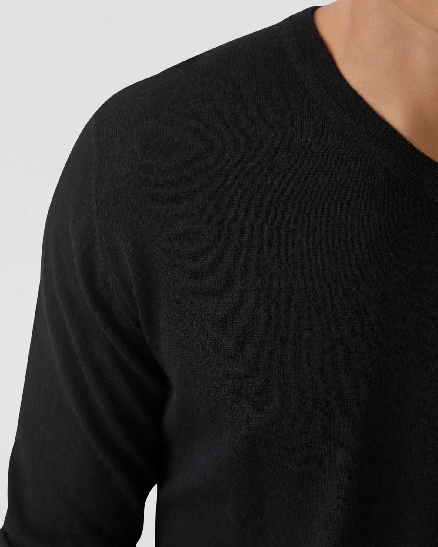 V-Neck Pure Merino Wool Knit