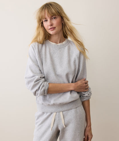 Women's Cloud 9 Fleece Sweatshirt in Light Heather Grey