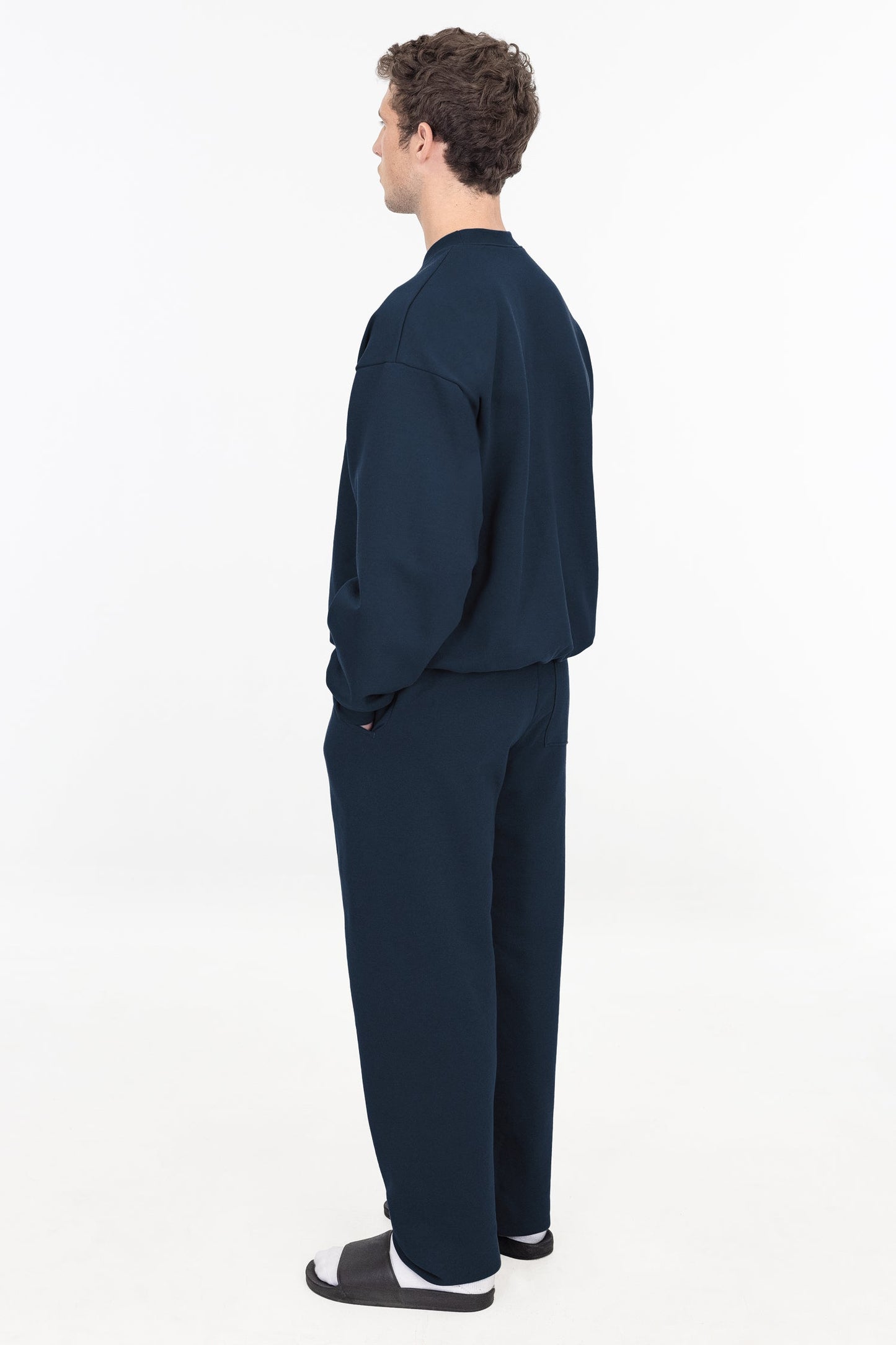 MWF1044 - 10 oz. Mid-Weight Poly Cotton Fleece Wide Sweatpant