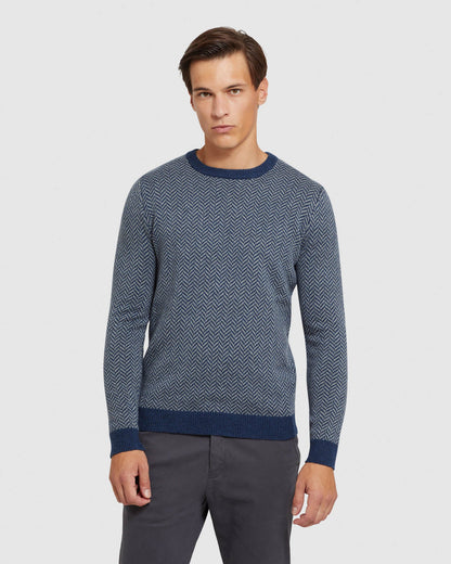 Tully Wool Blend Herringbone Knit