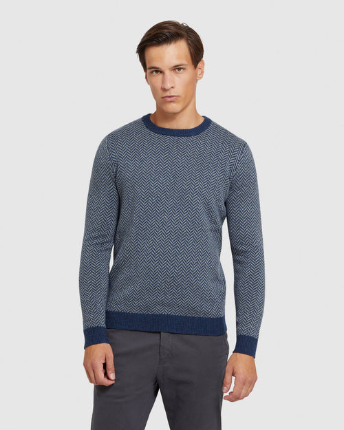 Tully Wool Blend Herringbone Knit