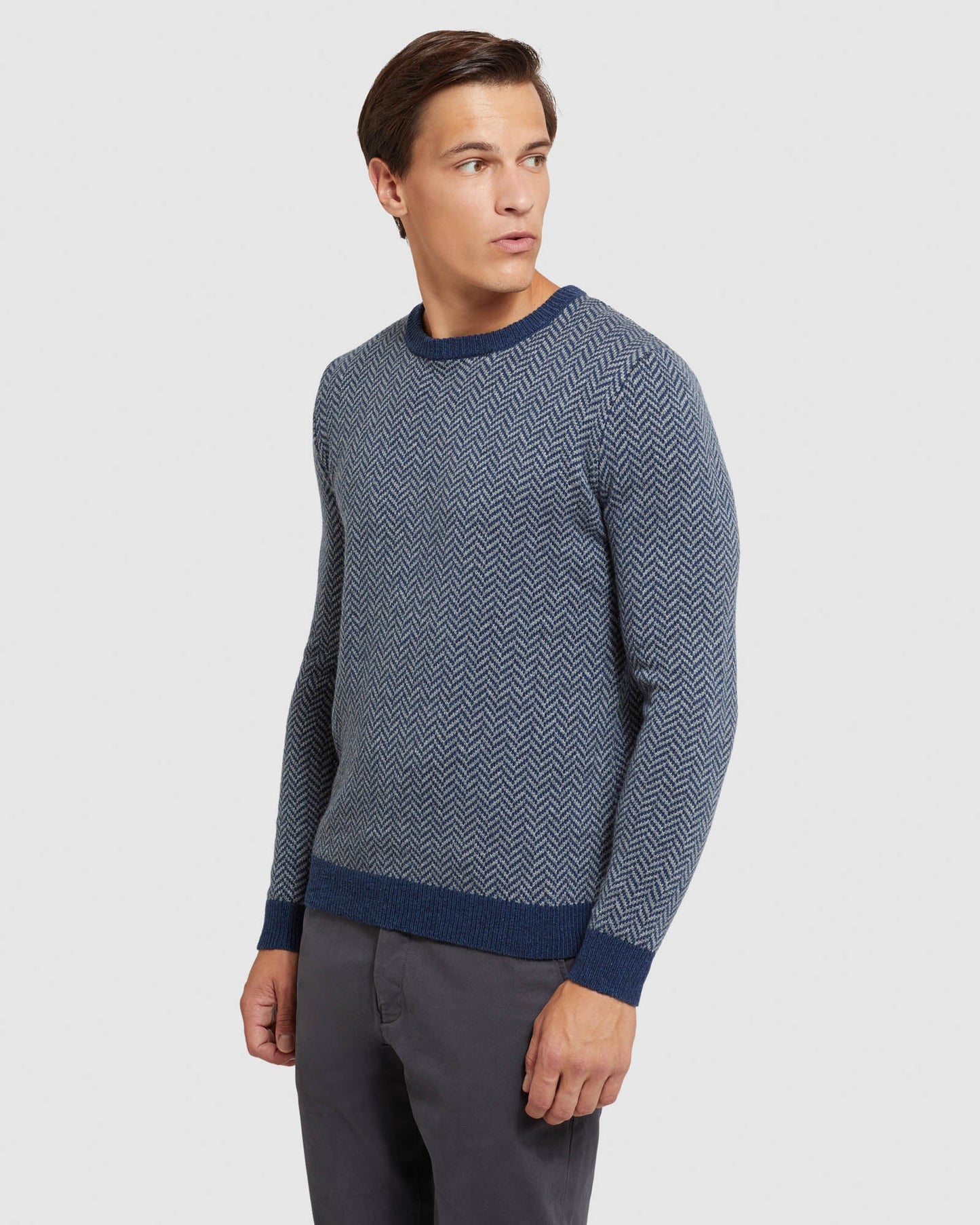 Tully Wool Blend Herringbone Knit