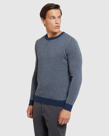 Tully Wool Blend Herringbone Knit
