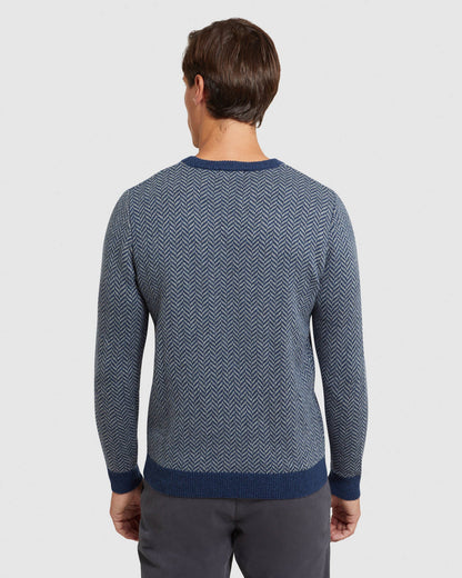 Tully Wool Blend Herringbone Knit