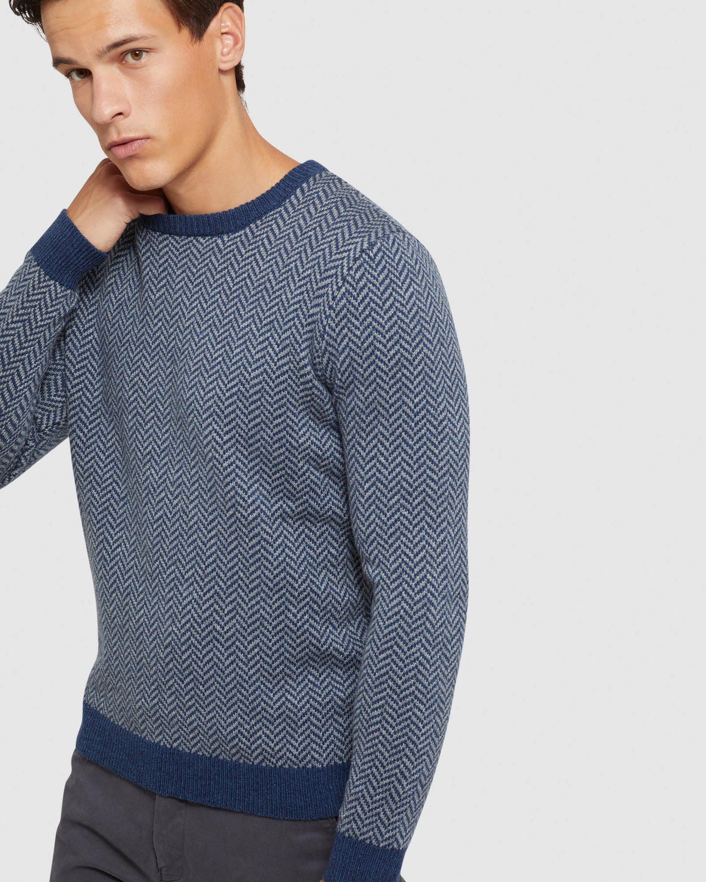 Tully Wool Blend Herringbone Knit
