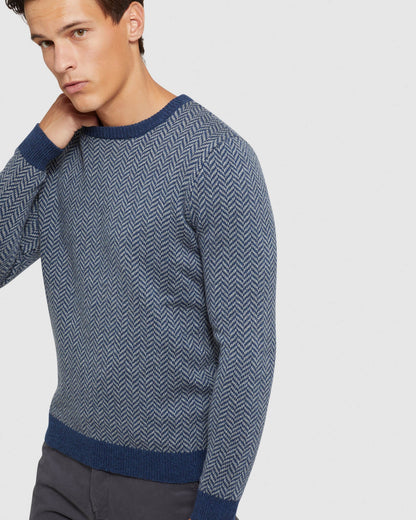 Tully Wool Blend Herringbone Knit