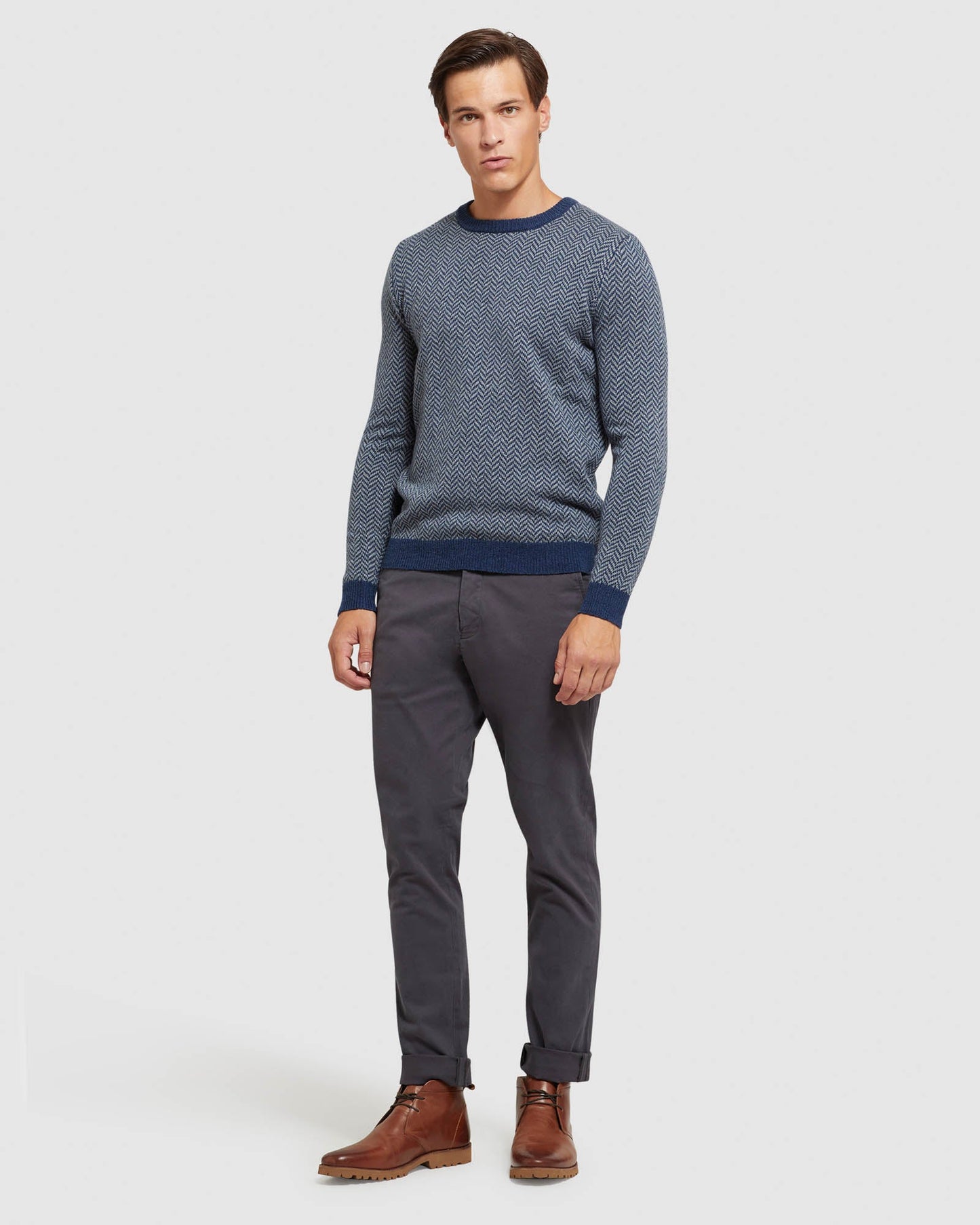 Tully Wool Blend Herringbone Knit