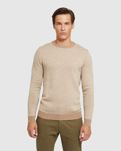 Tully Wool Blend Herringbone Knit
