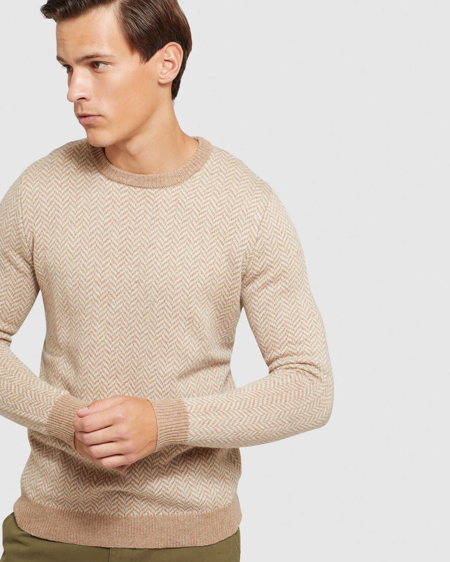 Tully Wool Blend Herringbone Knit