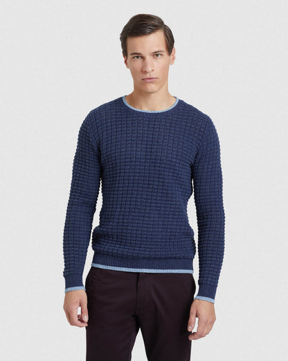 Tommy Waffle Crew Neck Knit