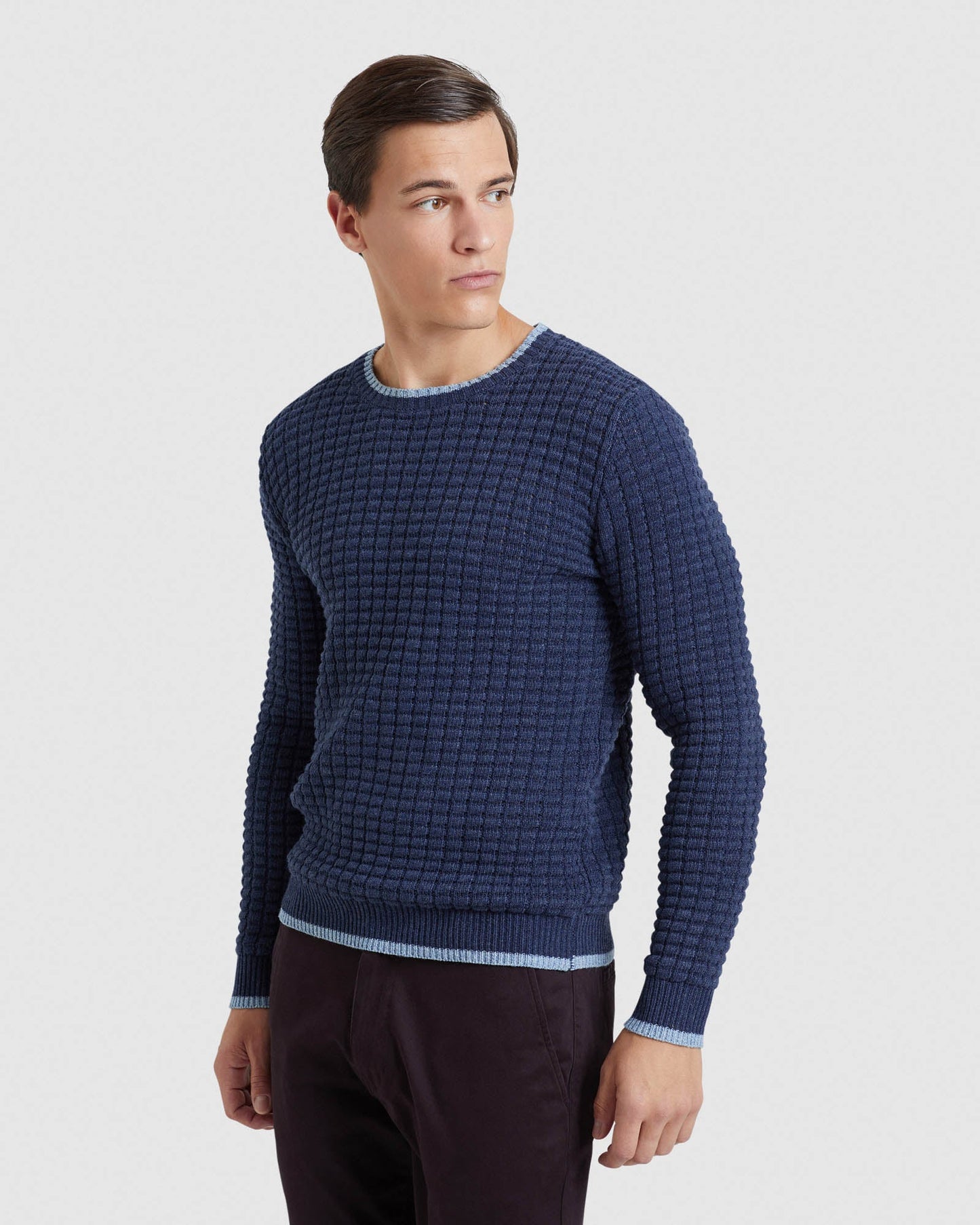 Tommy Waffle Crew Neck Knit