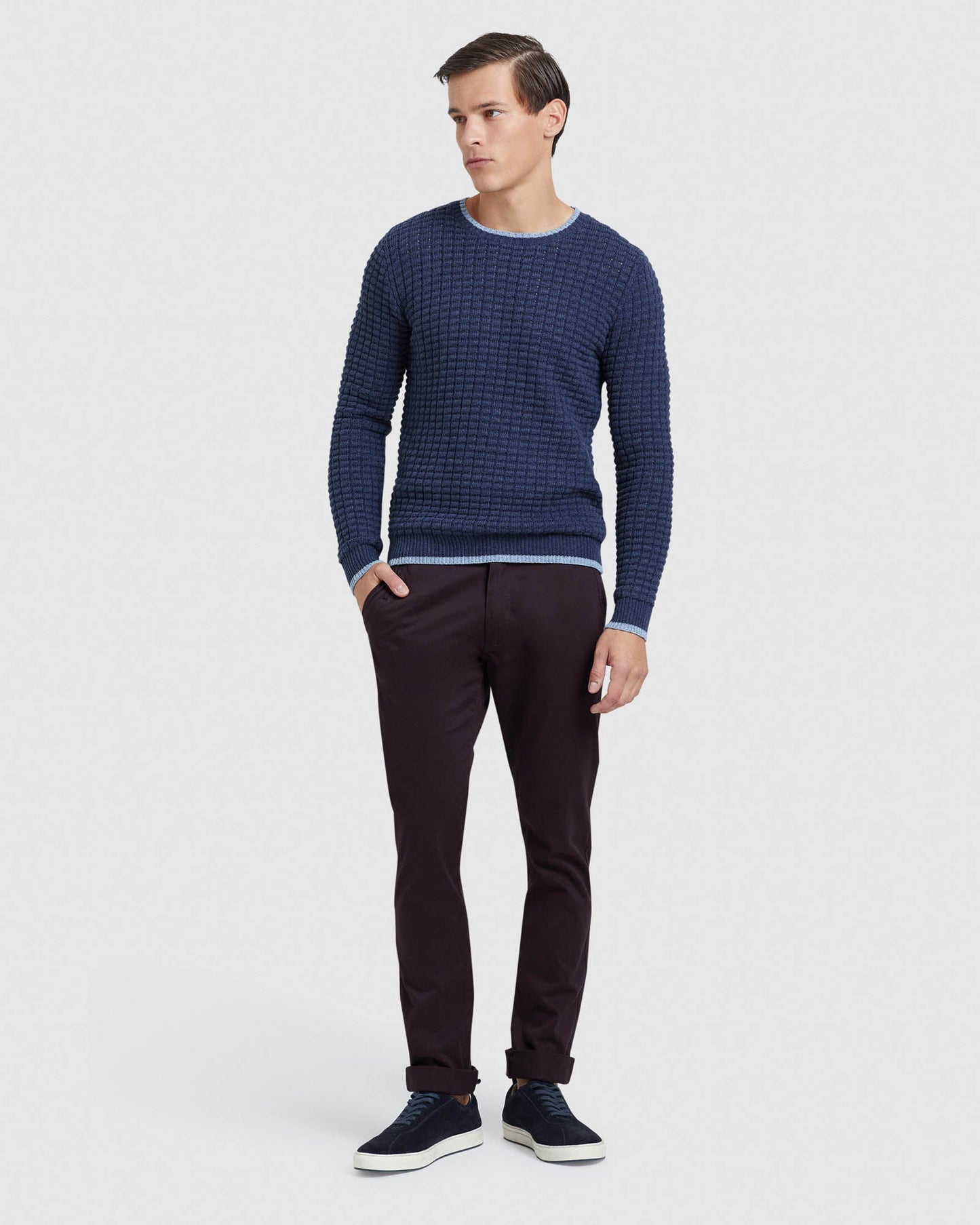 Tommy Waffle Crew Neck Knit