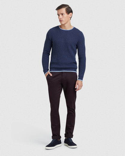 Tommy Waffle Crew Neck Knit