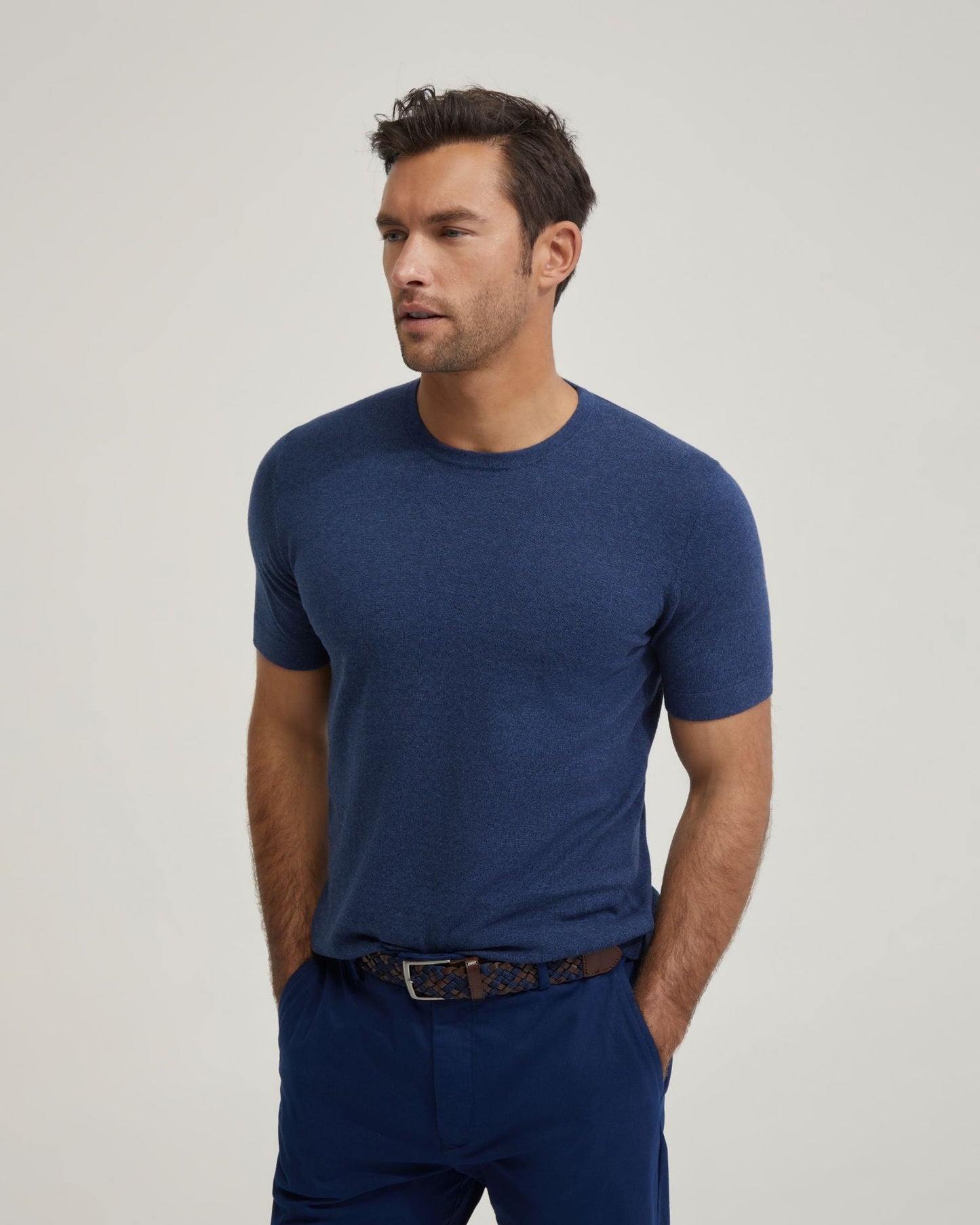 Theodore Crew Neck Knitted T-Shirt