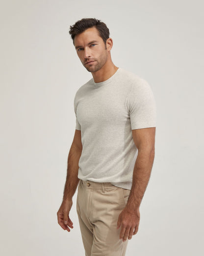 Theodore Crew Neck Knitted T-Shirt