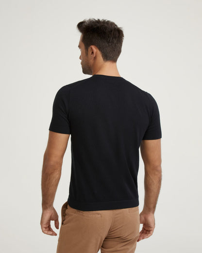 Theodore Crew Neck Knitted T-Shirt
