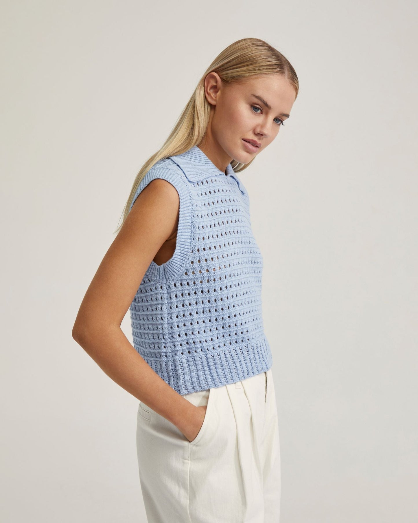 Tory Cotton Knitted Vest