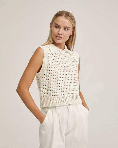 Tory Cotton Knitted Vest