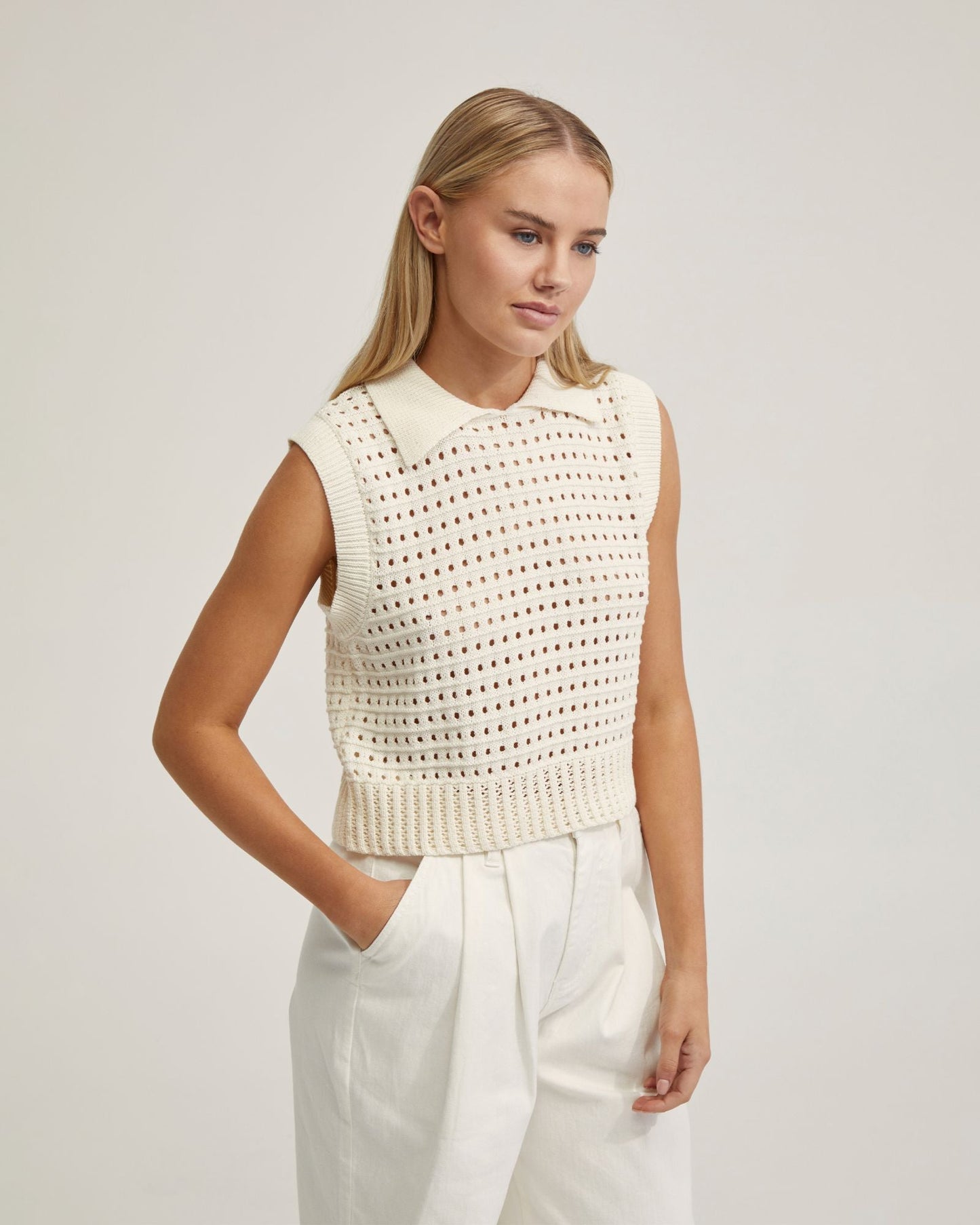 Tory Cotton Knitted Vest