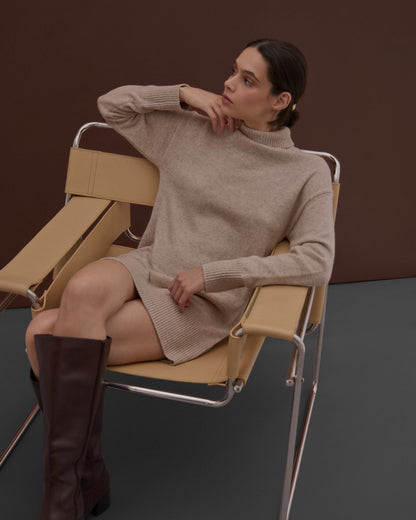Tilda Knitted Wool Mini Dress