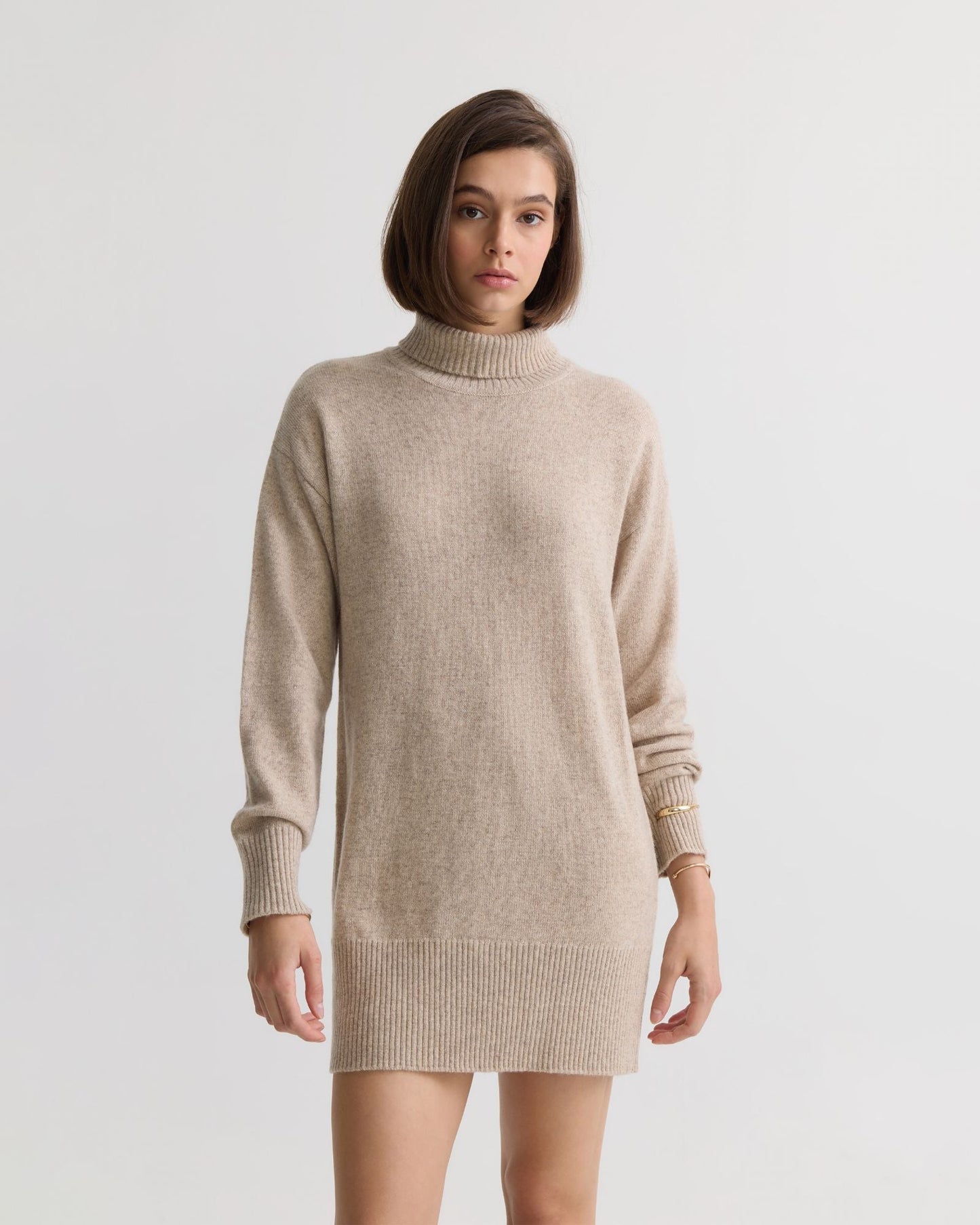 Tilda Knitted Wool Mini Dress