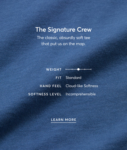 Women's Signature Crew in True Navy