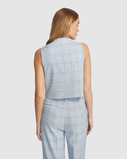 Vienna Eco Checked Suit Waistcoat