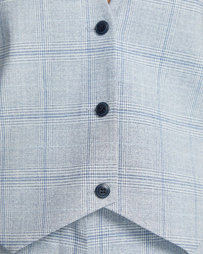 Vienna Eco Checked Suit Waistcoat